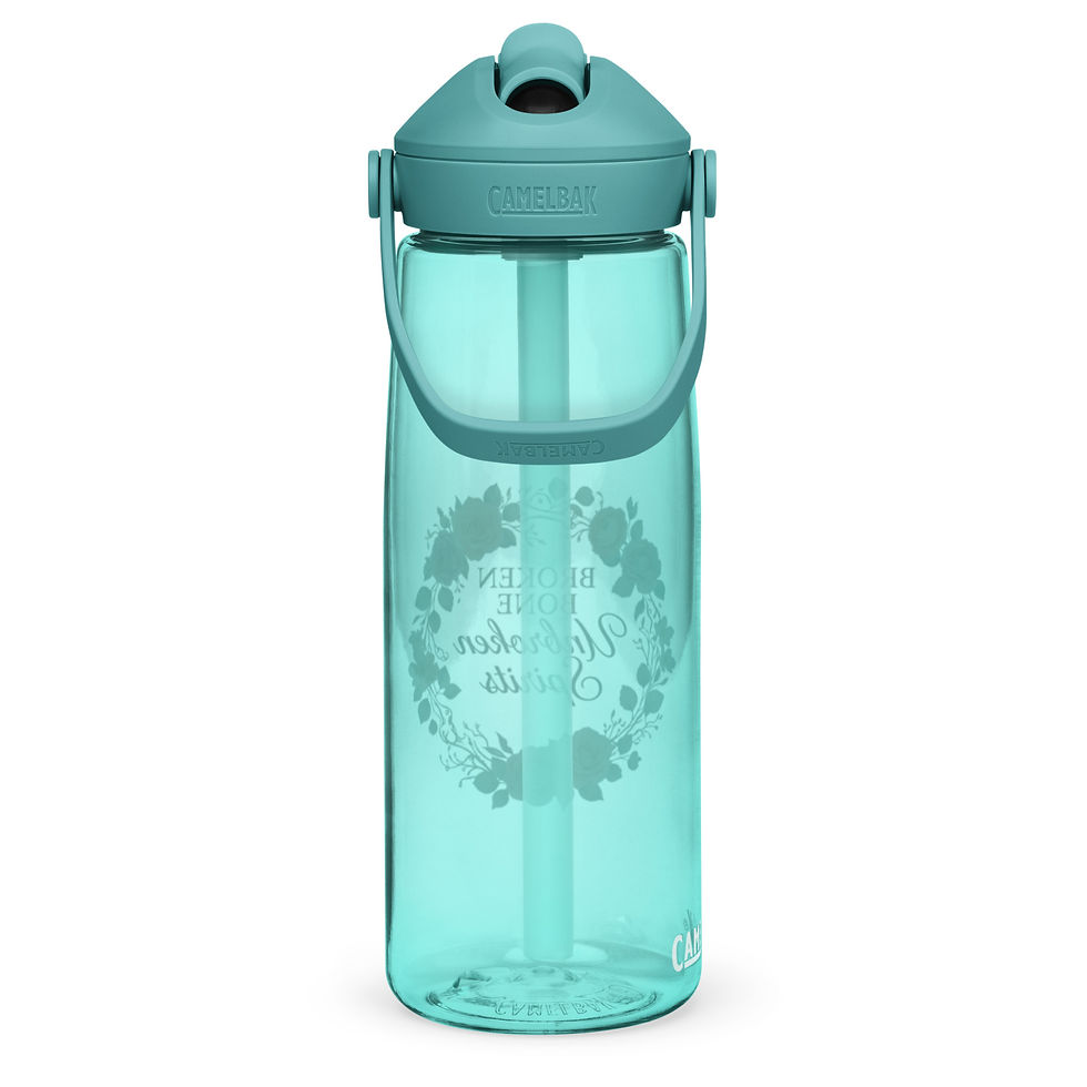 Thumbnail: Broken Bone Unbroken Spirits - Flip straw water bottle