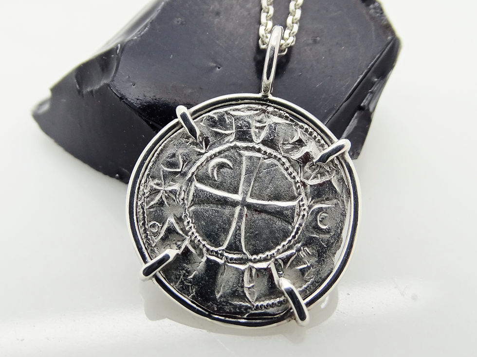 crusader coin pendant