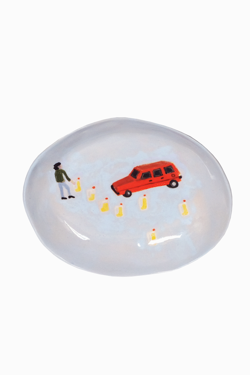 Illegal fuel dessert plate