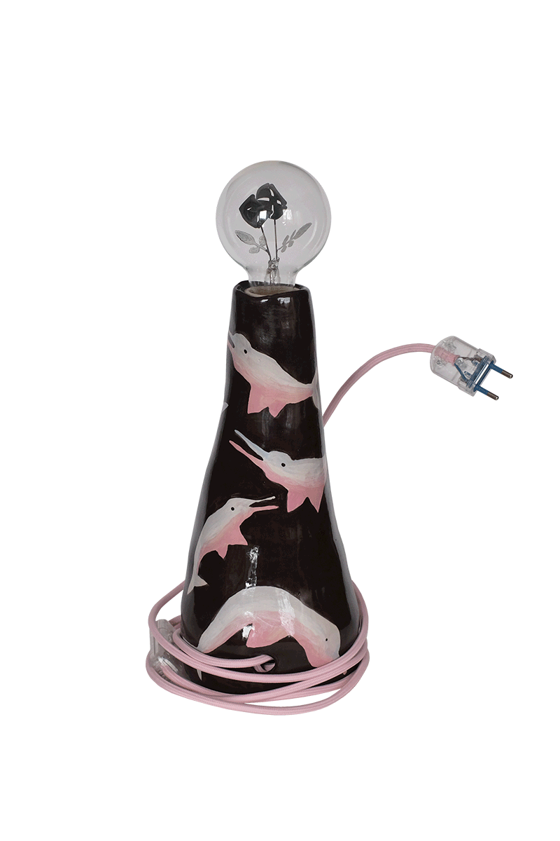 Pink dolphin nightlight