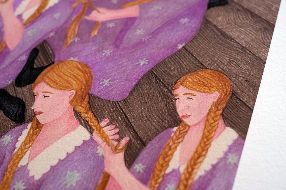 Thumbnail: "The Braiding Bunch" print
