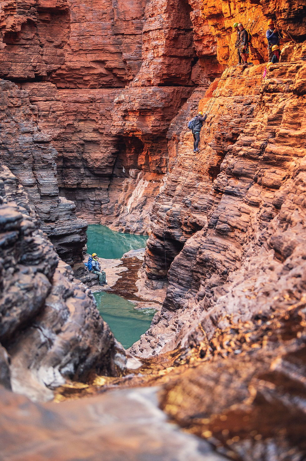 Karijini Hancock Gorge, class 6, via ferrata