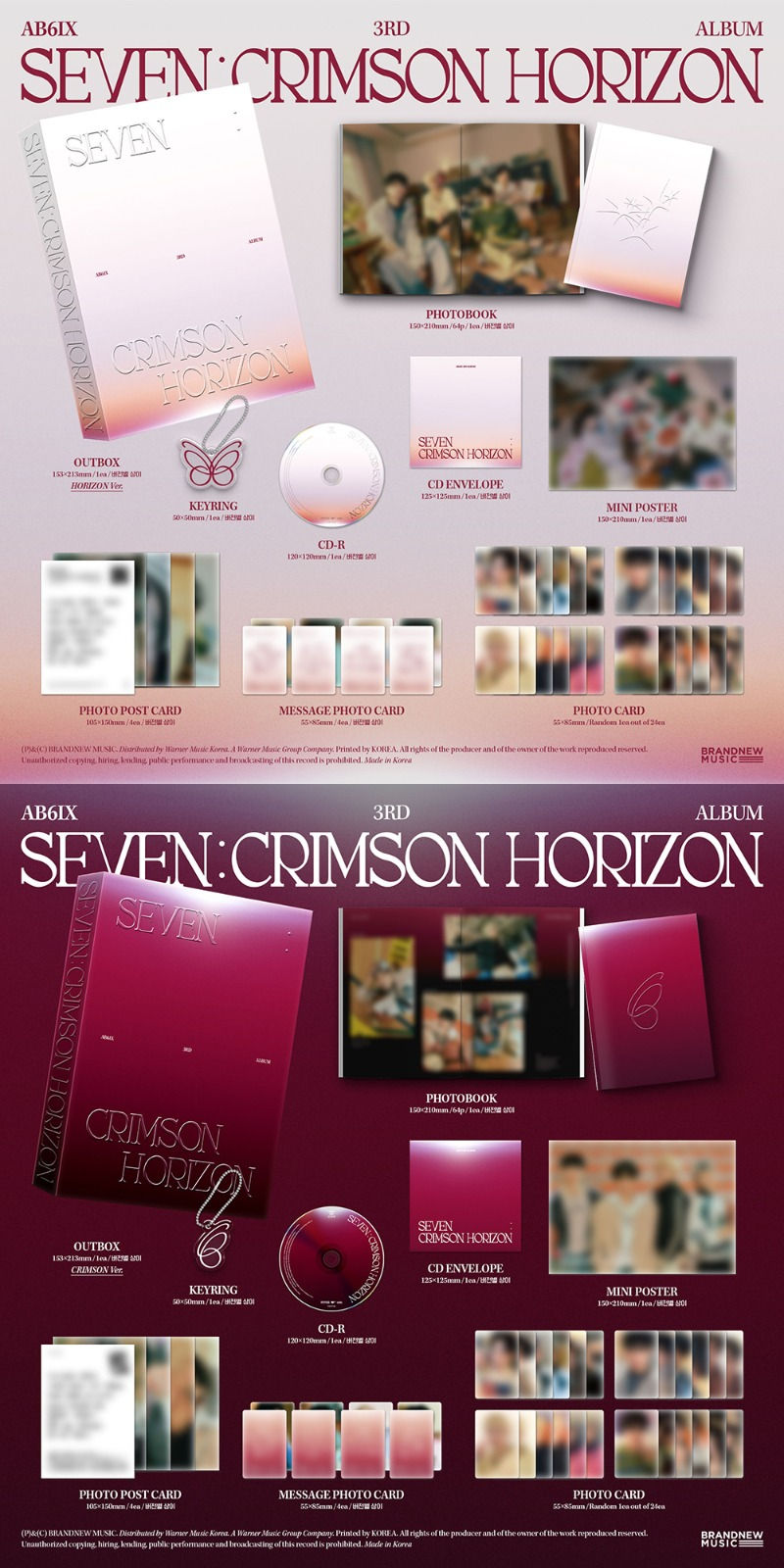 AB6IX | 3rd Album - SEVEN : CRIMSON HORIZON (PHOTOBOOK Ver.)