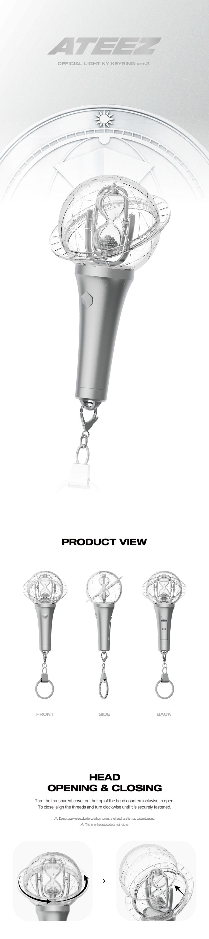 Thumbnail: ATEEZ OFFICIAL LIGHTINY KEYRING ver.3