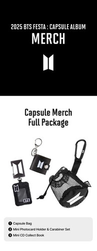 BTS CAPSULE ALBUM Vol.1 Capsule Merch Full Package | Mimis