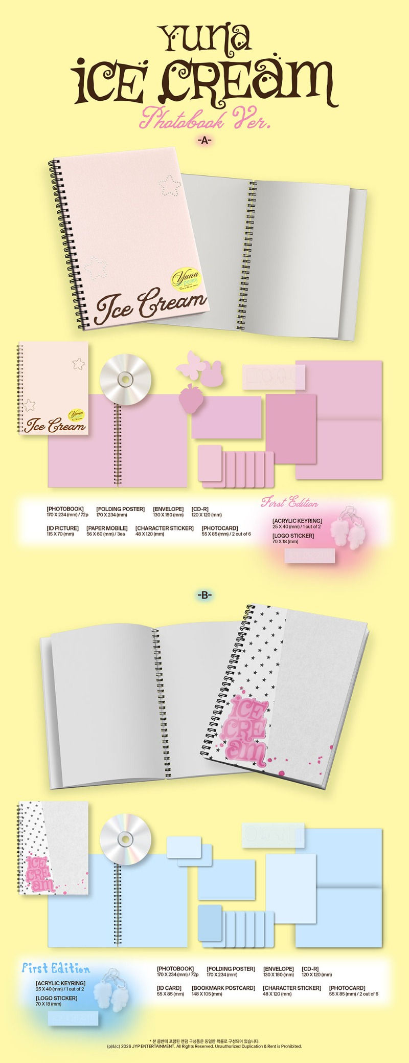 YUNA (ITZY) | 1st Mini Album - Ice Cream (Photobook Ver.)