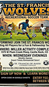 the ST Francis Wolves Soccer Team!