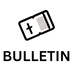 Bulletin Icon  Black and Transparent