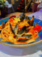 Linguine with seafood