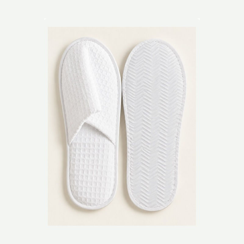 SL-02 white waffle hospitality slipper