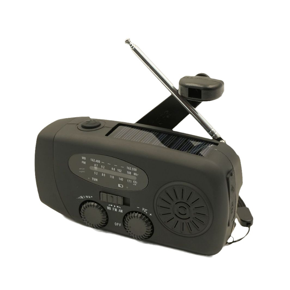Miniatura: Multifunctional Emergency Radio with Solar Power and Flashlight
