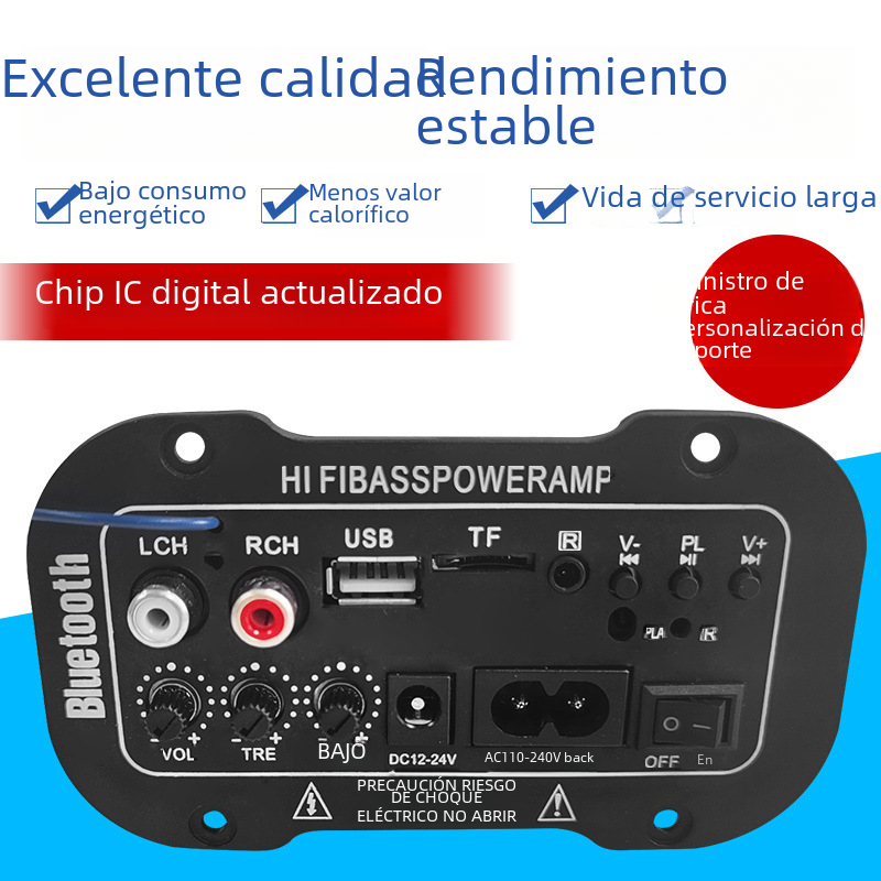 Miniatura: 5-Inch Digital Bluetooth Amplifier for Car Sound System