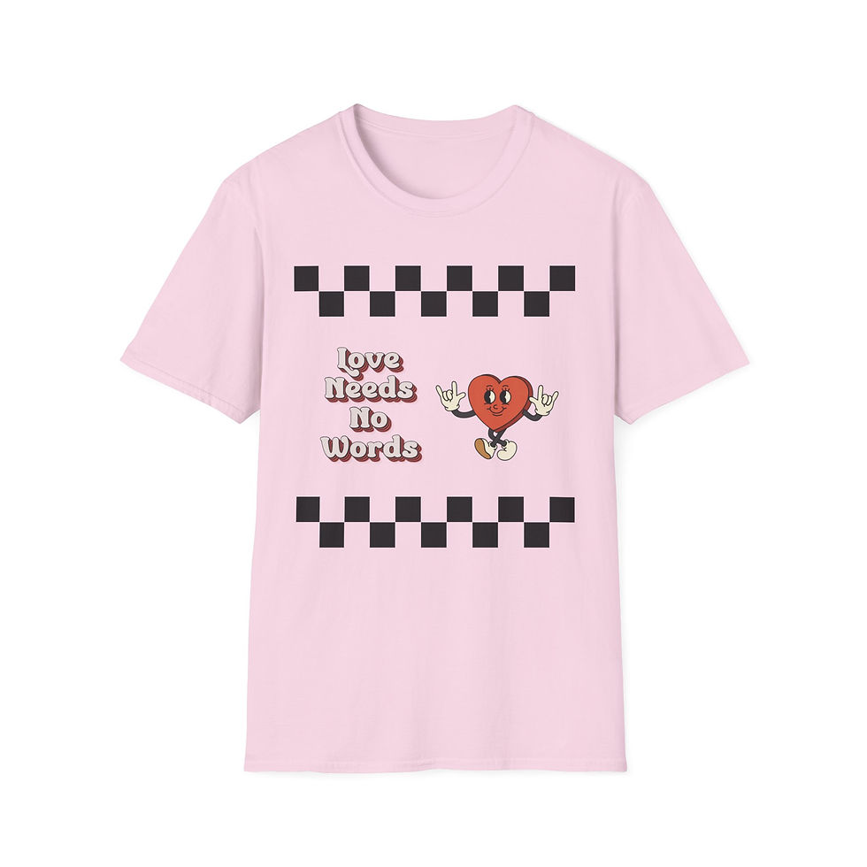 Thumbnail: Love Needs No Words T-Shirt — Autism & Nonverbal Advocacy Tee