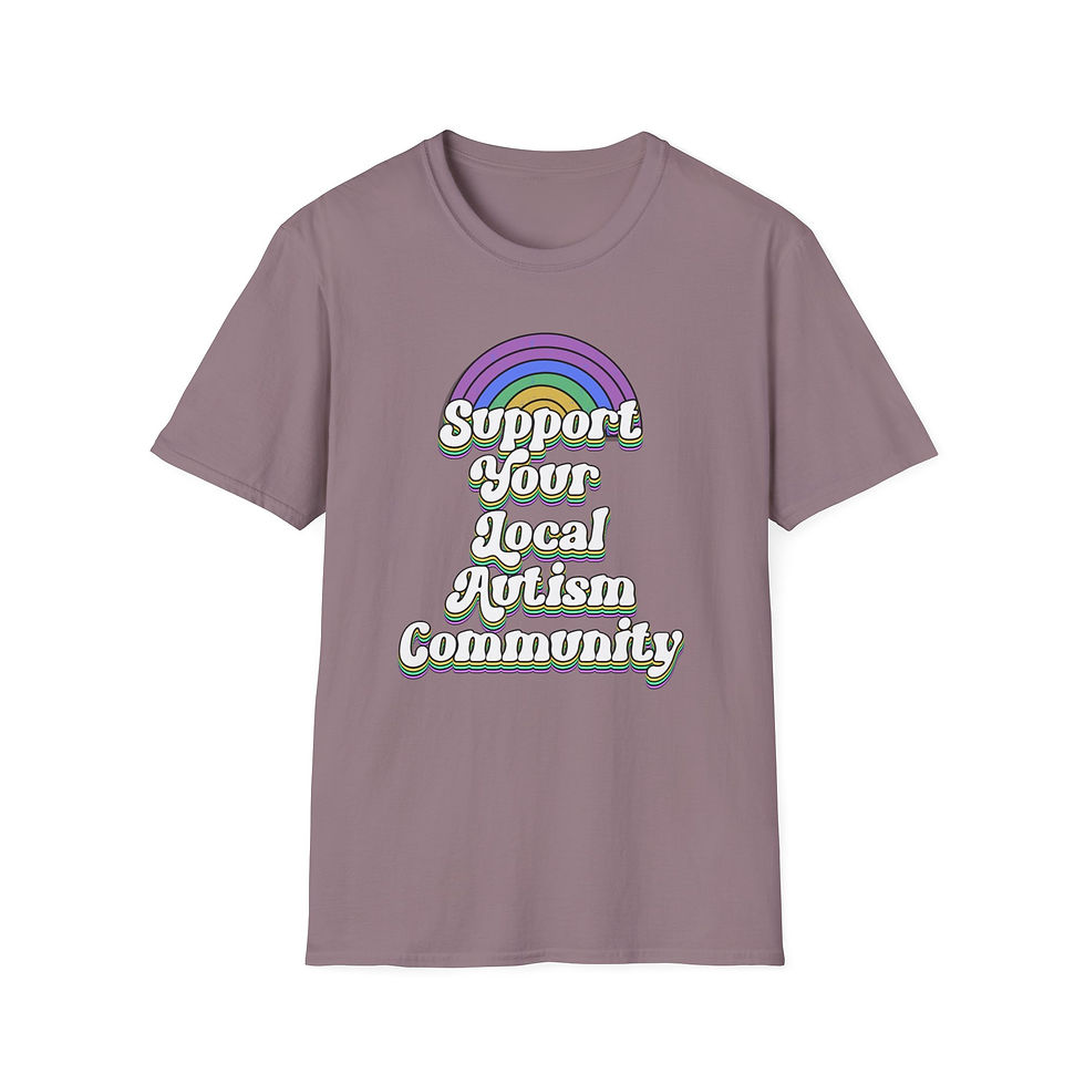 Thumbnail: Support Your Local Autism Community Rainbow T-Shirt