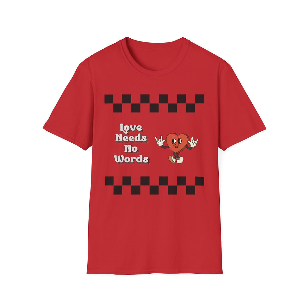 Thumbnail: Love Needs No Words T-Shirt — Autism & Nonverbal Advocacy Tee