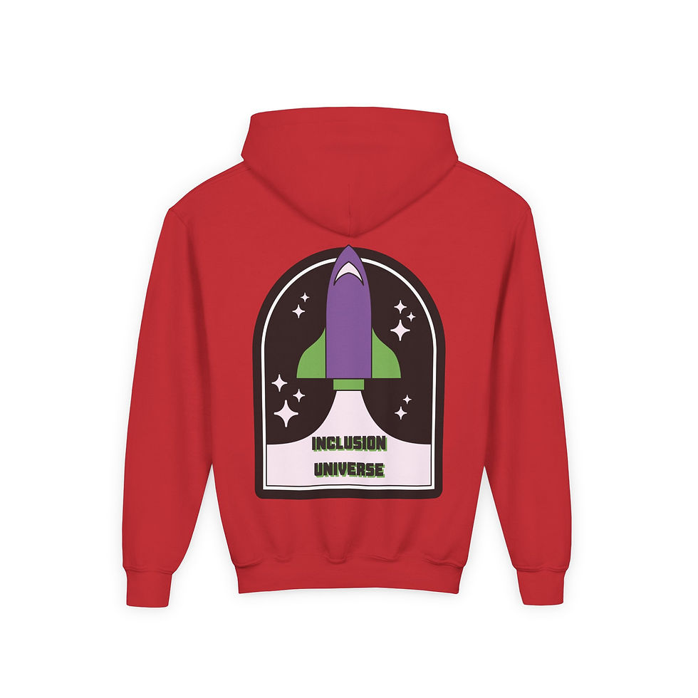 Thumbnail: Kids Sensory Seeker Inclusion Space Hoodie