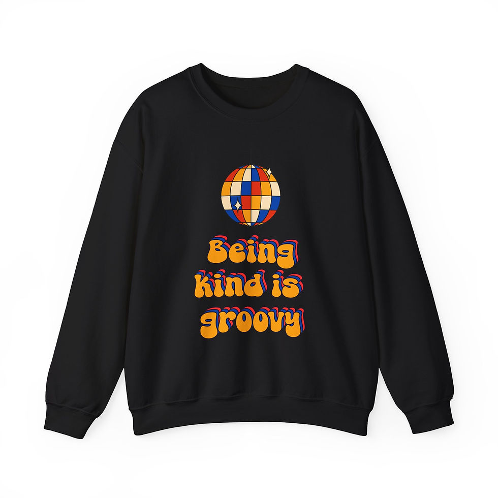 Thumbnail: Being Kind Is Groovy Crewneck Sweatshirt