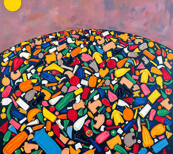 Painting in the style of Matisse of a la