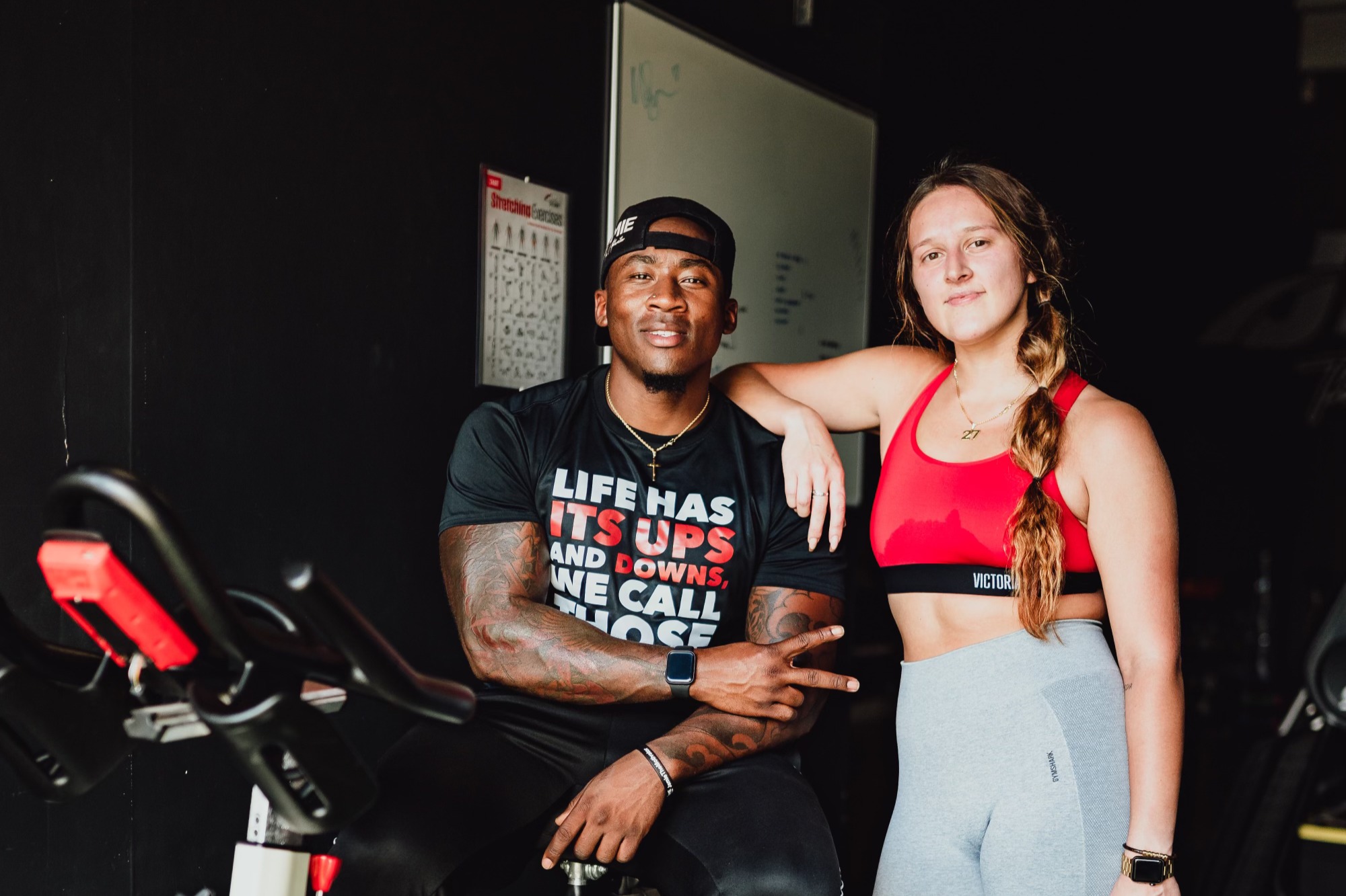 Jamie coaching a client one-on-one inside JTM Fitness Gym