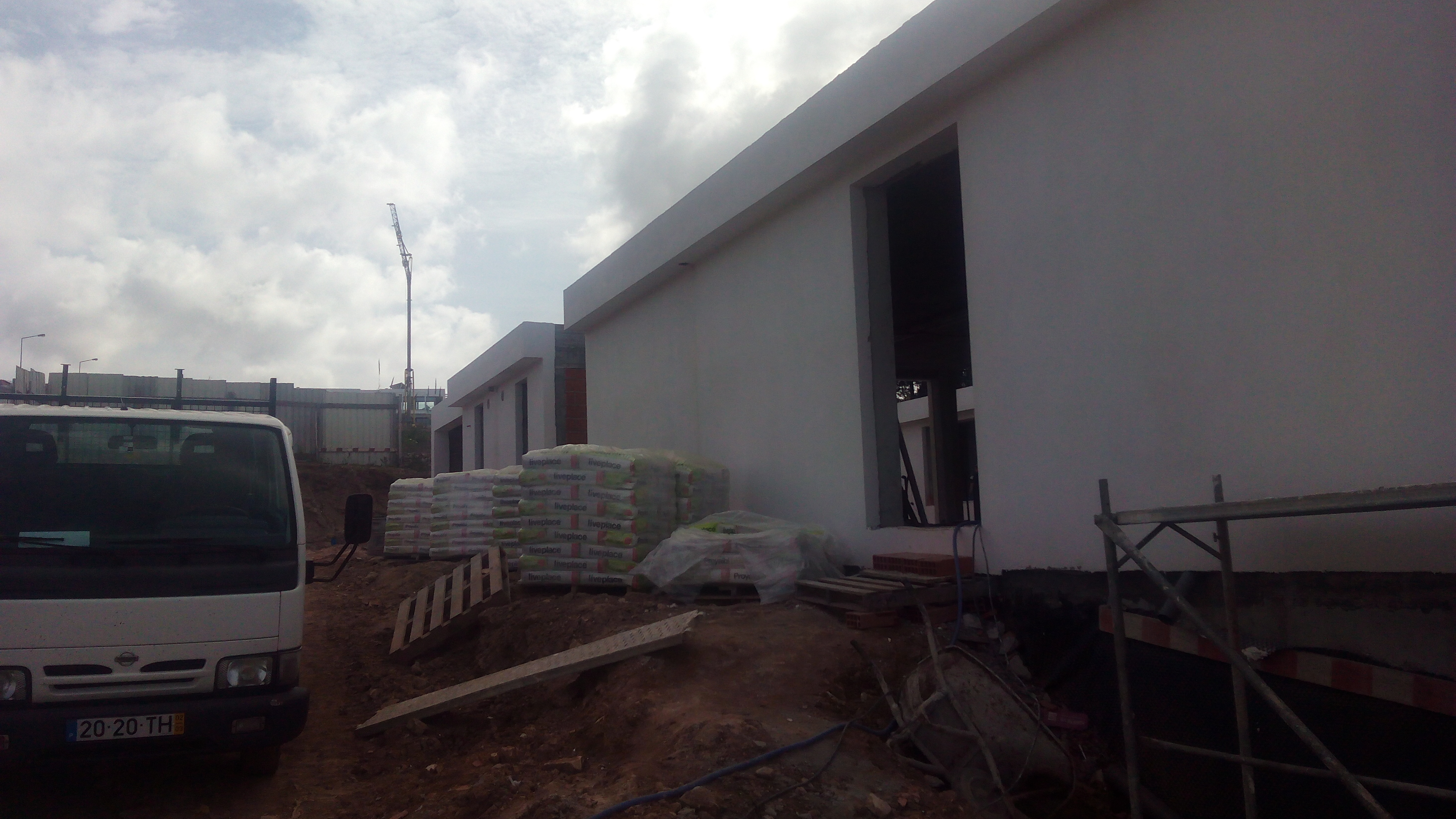 Vista de alçados da moradia