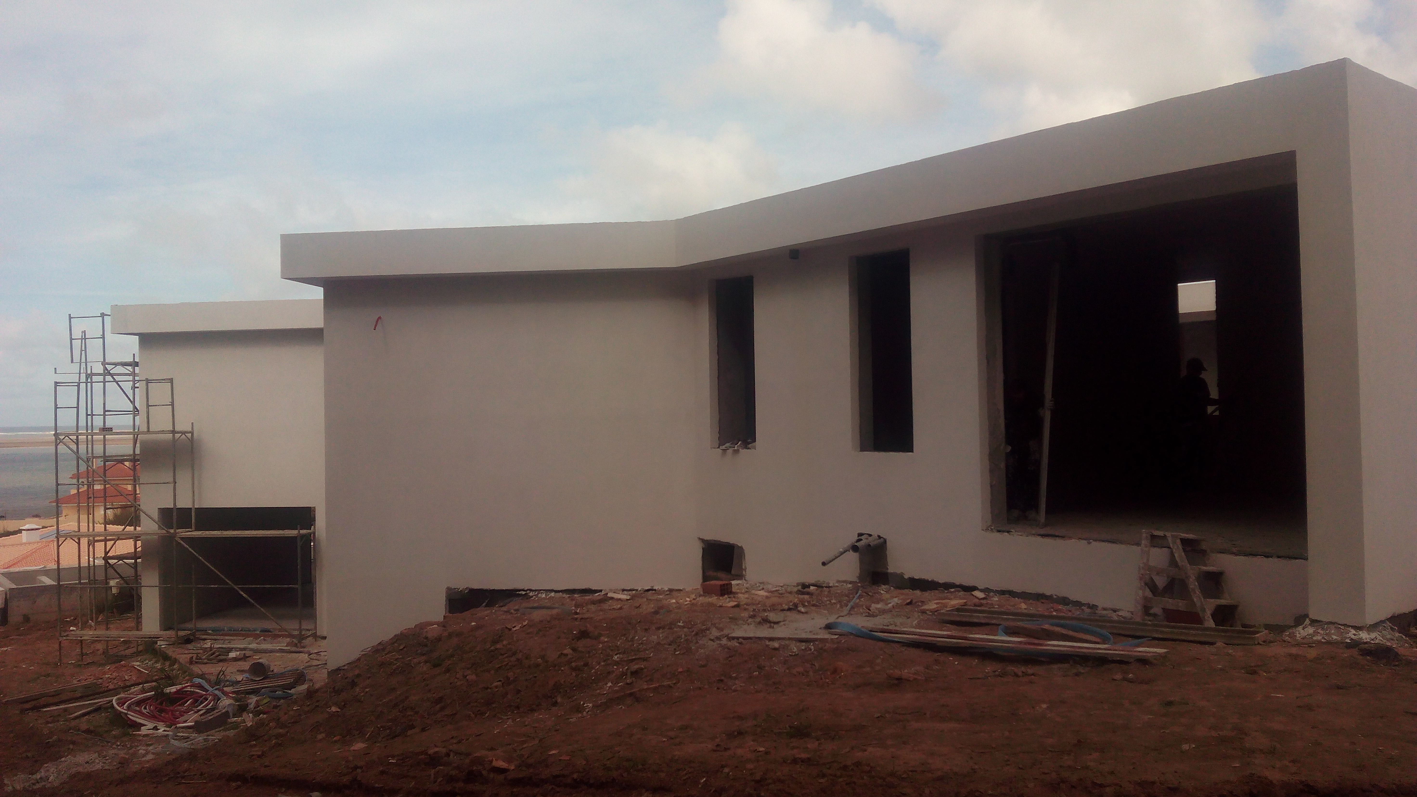 Vista de alçados da moradia