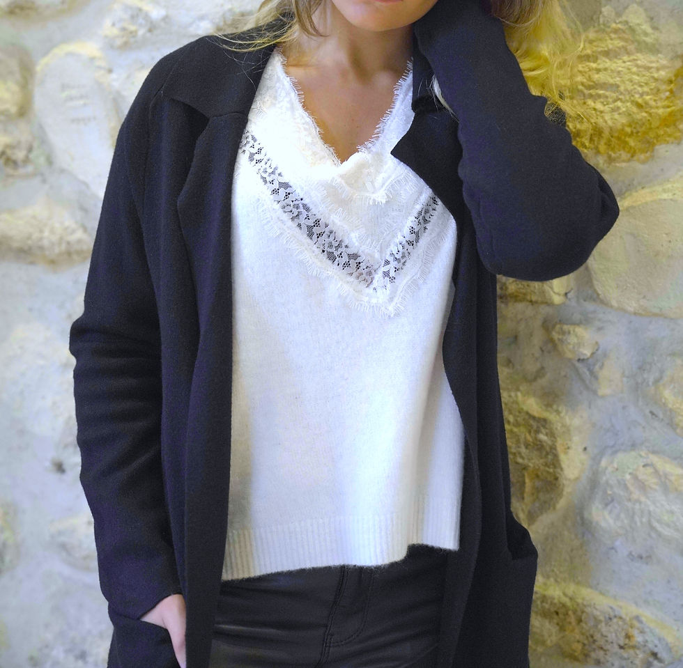 Miniature : Gilet Camélia Noir