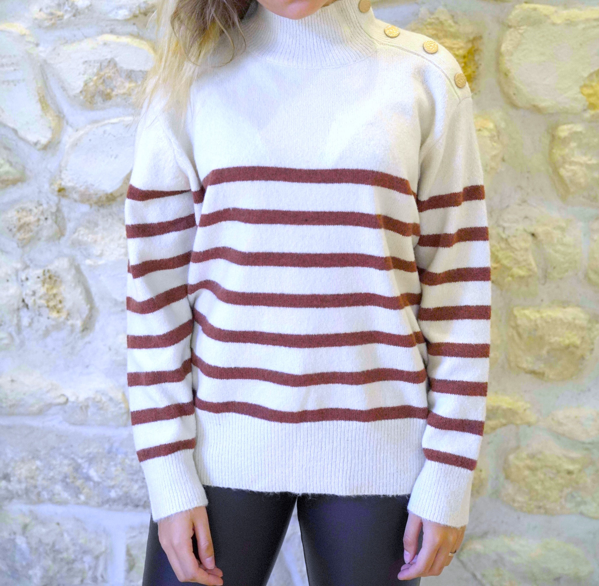 Pull Juline Marron