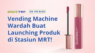 Vending Machine Wardah Buat Launching Produk di Stasiun MRT!