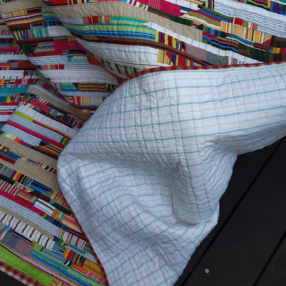 Thumbnail: Stripey Strippy Quilt