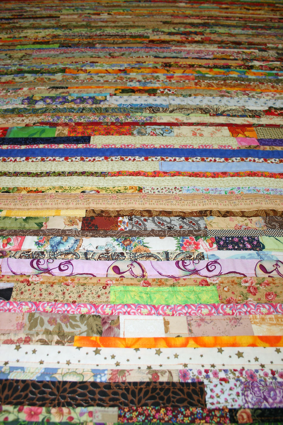 Thumbnail: Print Strippy Quilt