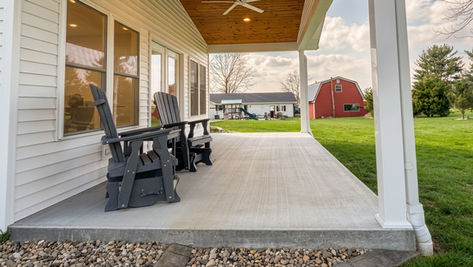 Porch Remodel Construction Project Completed by Wagler and Sons Construction