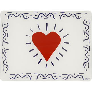 Plateau acrylique cœur, collection Archipel Sentimental, GIEN