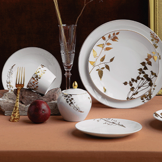 Service végétal, or, Bernardaud