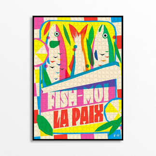 Puzzle Fish-moi la paix, Piece & Love