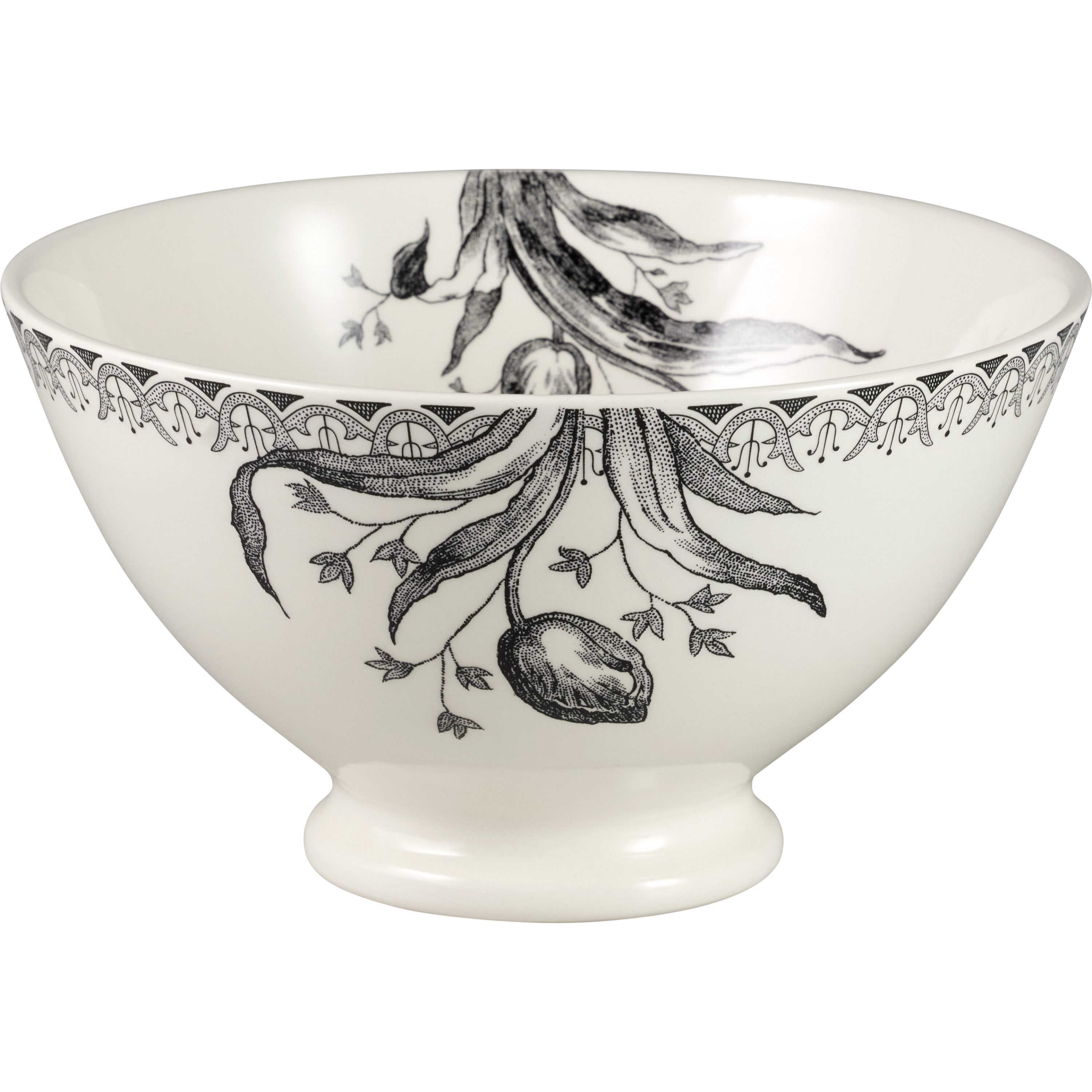 Bol, Tulipes noires, Faïencerie de GIEN