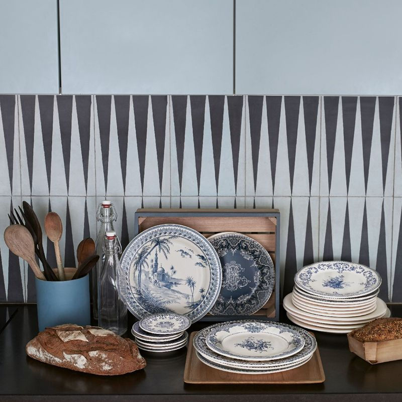 Miniature : 6 Assiettes plates, Les Dépareillées, La Faïencerie de GIEN