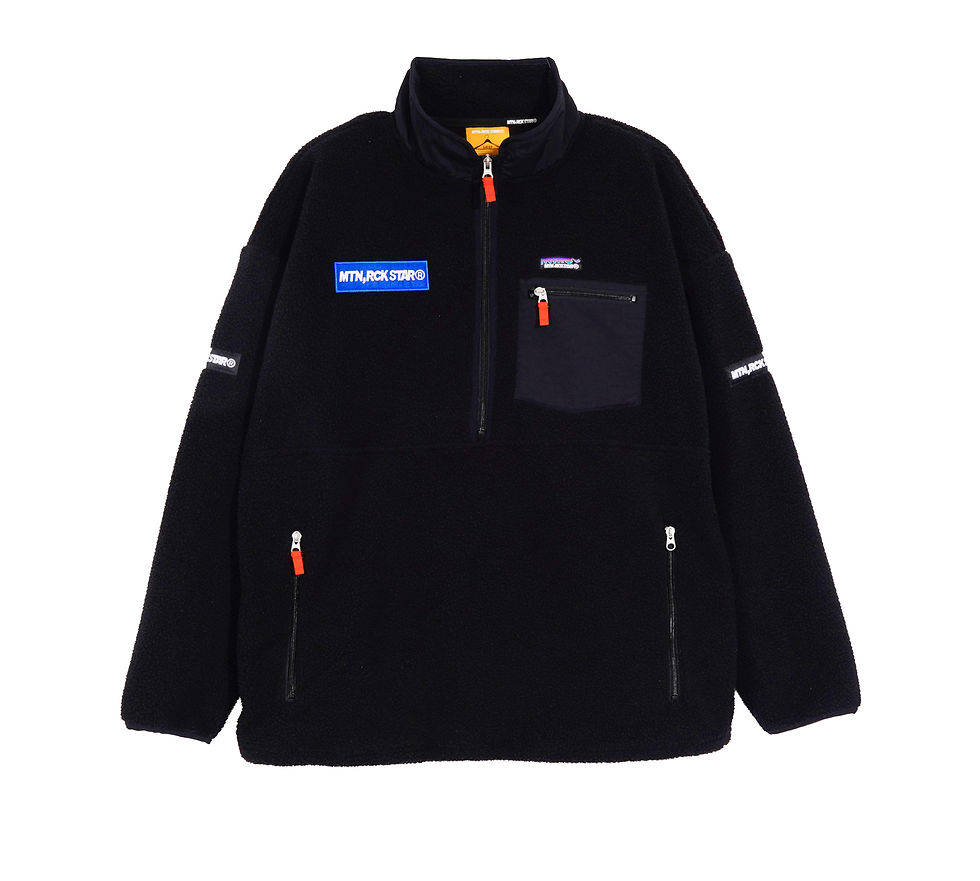 サムネイル： QUATER  ZIP BOA-FLEECE JACKET