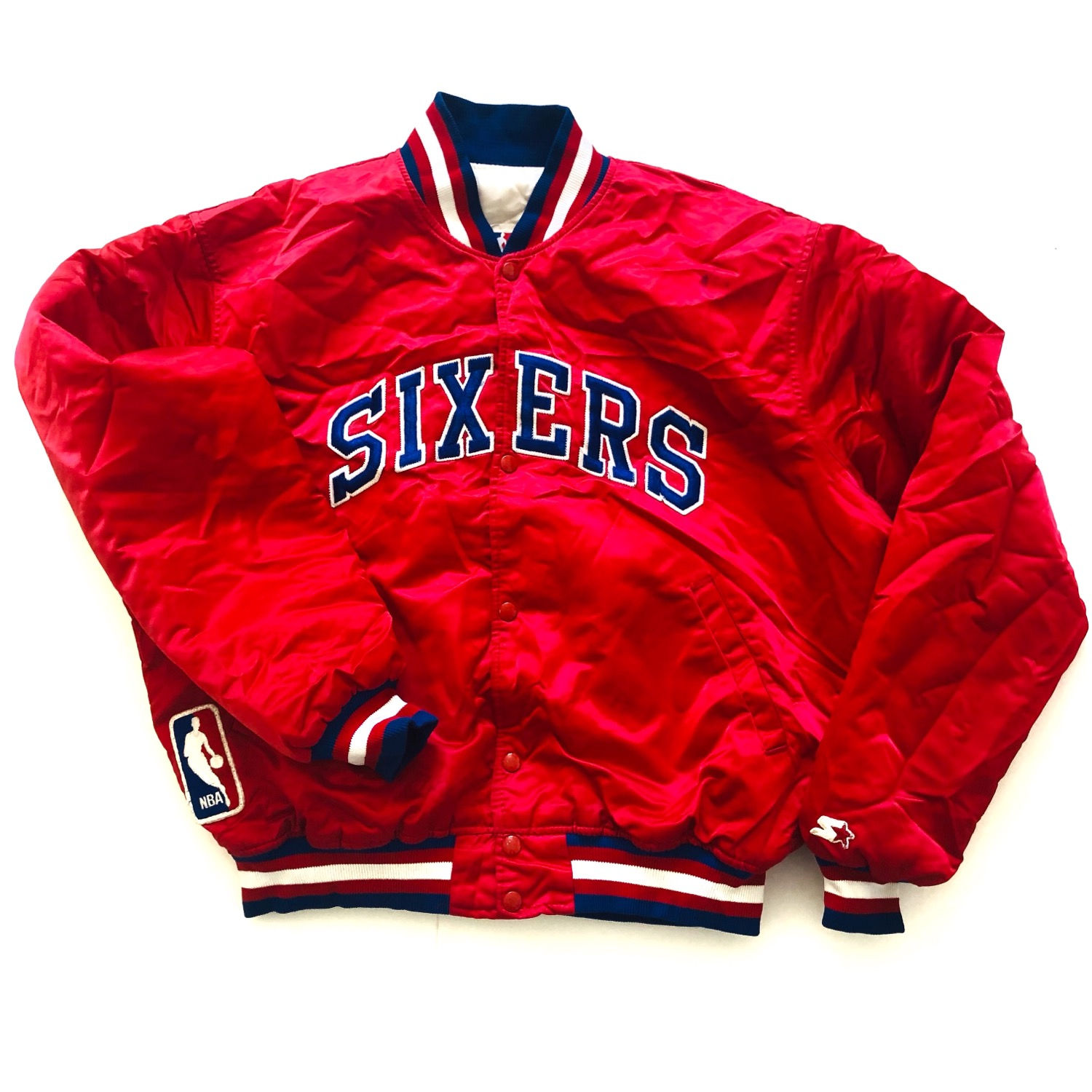 XL PHILADELPHIA 76ERS JACKET 