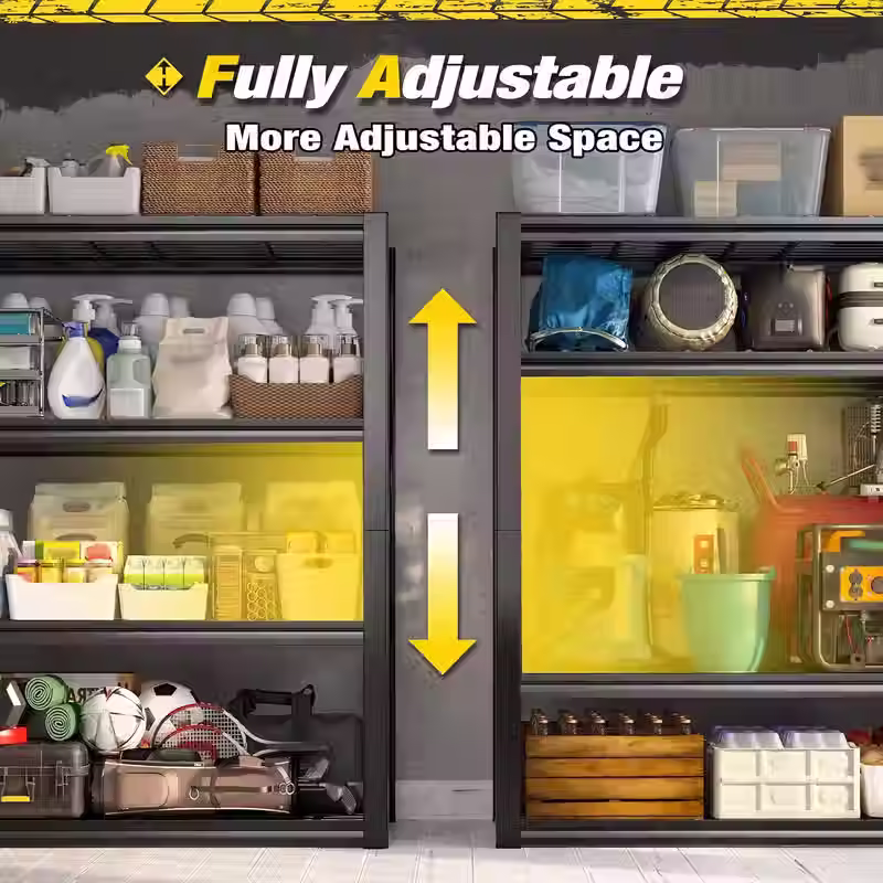Thumbnail: Adjustable Metal Shelving Commercial Grade Utility Rack
