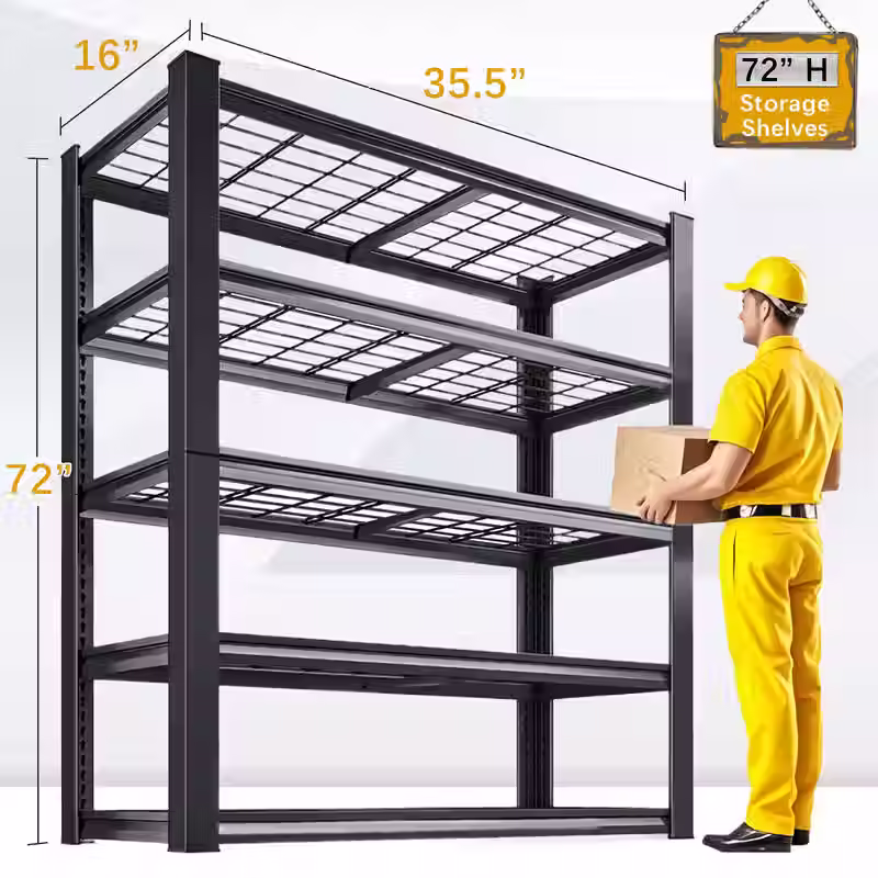 Thumbnail: Adjustable Metal Shelving Commercial Grade Utility Rack