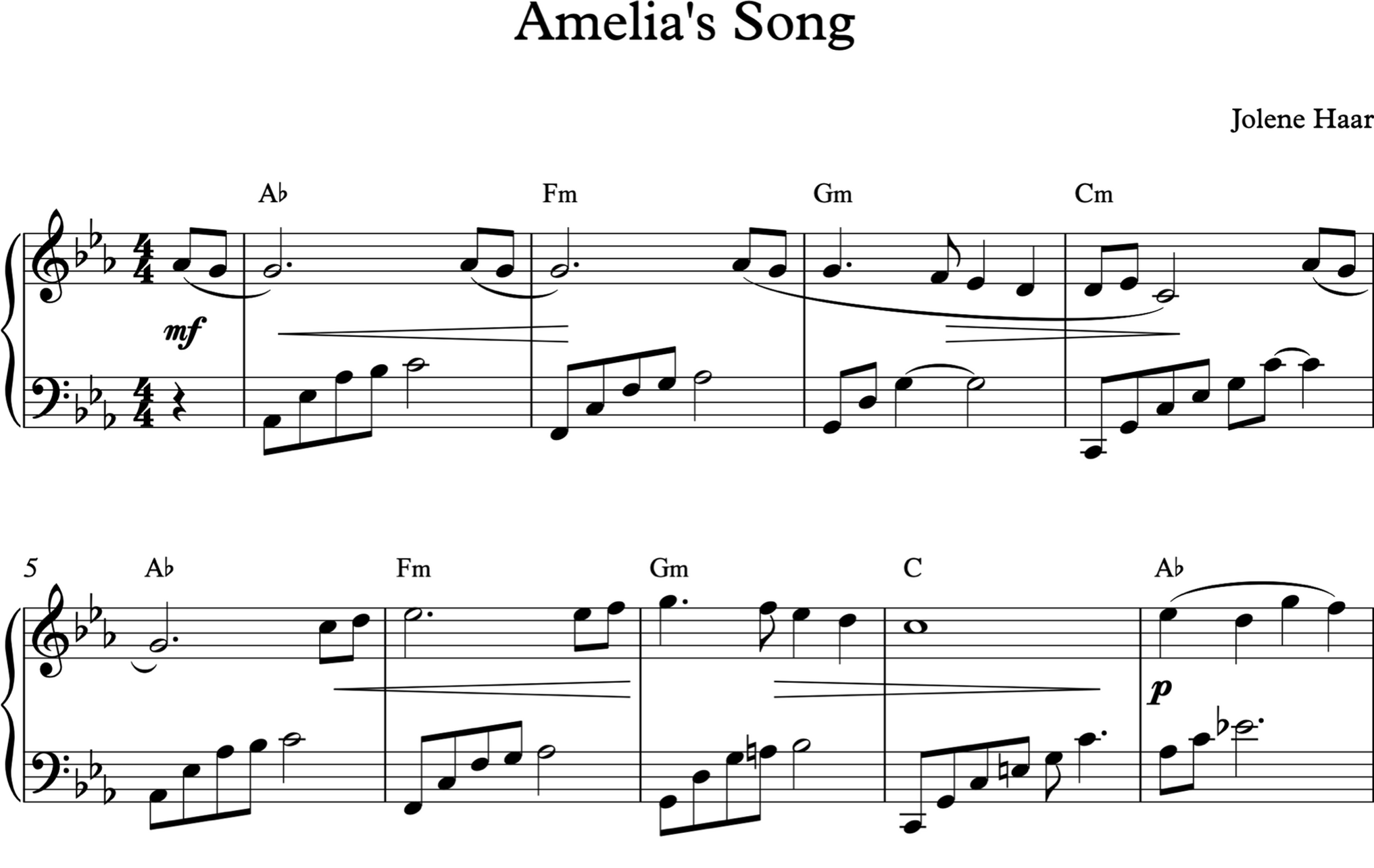 Amelia's Song