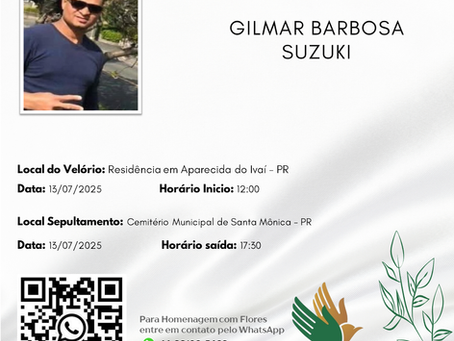 GILMAR BARBOSA SUZUKI