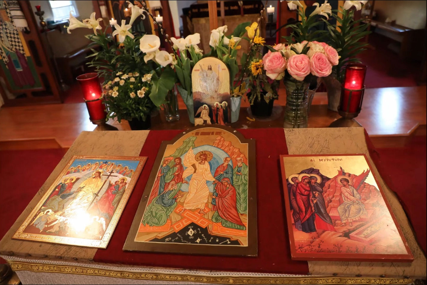 Resurrection Icons at Saint Basil Byzantine Los Gatos Church