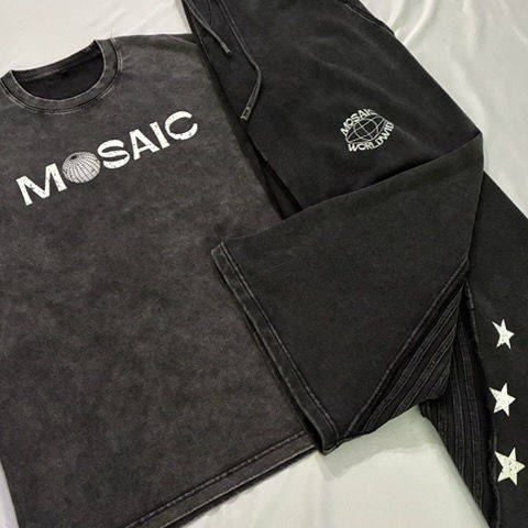 Thumbnail: MOSAIC "WORLDWIDE" TSHIRT+SWEATPANTS SET