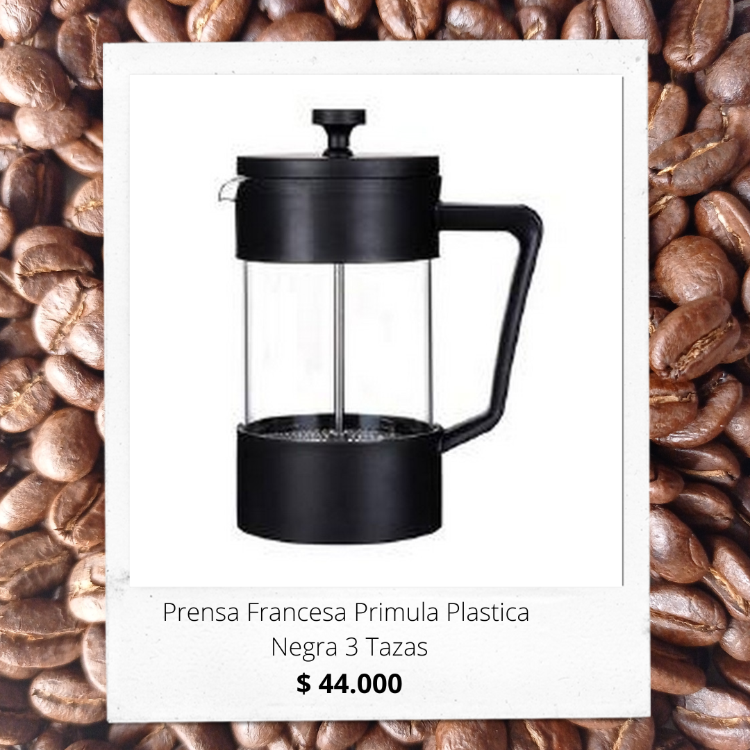 PRENSA FRANCES PRIMULA PLÁSTICA 3 TAZAS