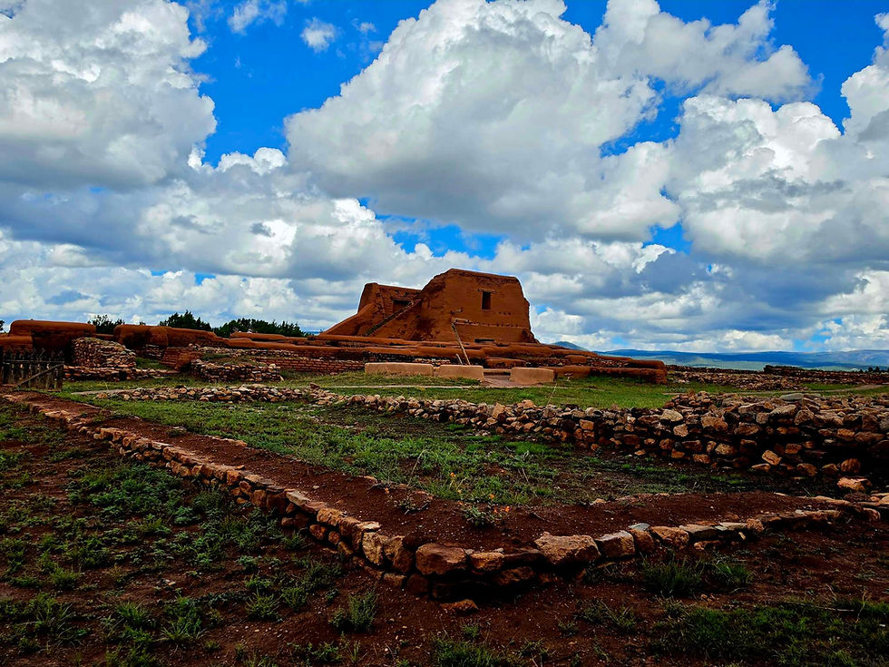 Pecos National Historical Park adobe ruins near Santa Fe