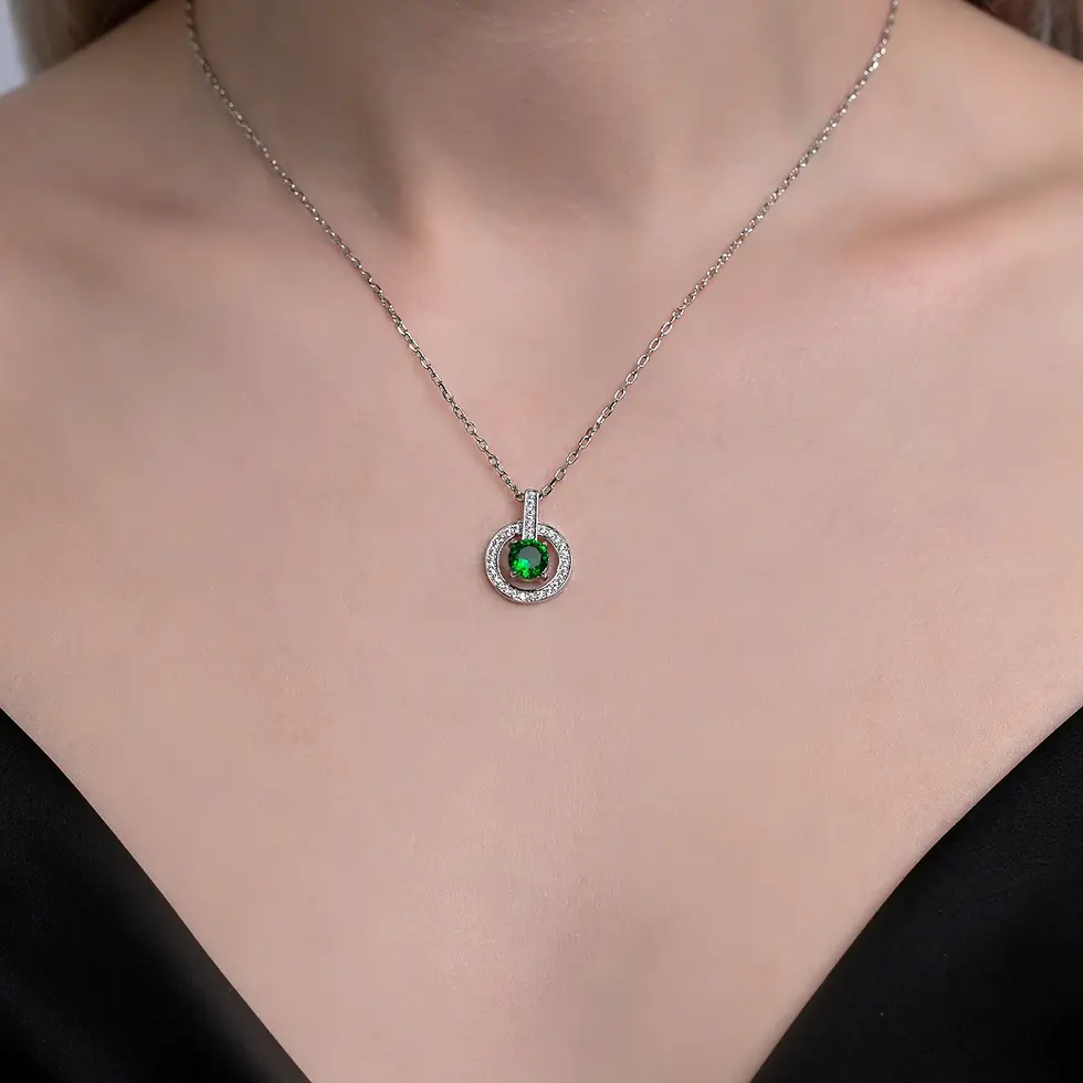 Thumbnail: Floating Gemstone Necklace