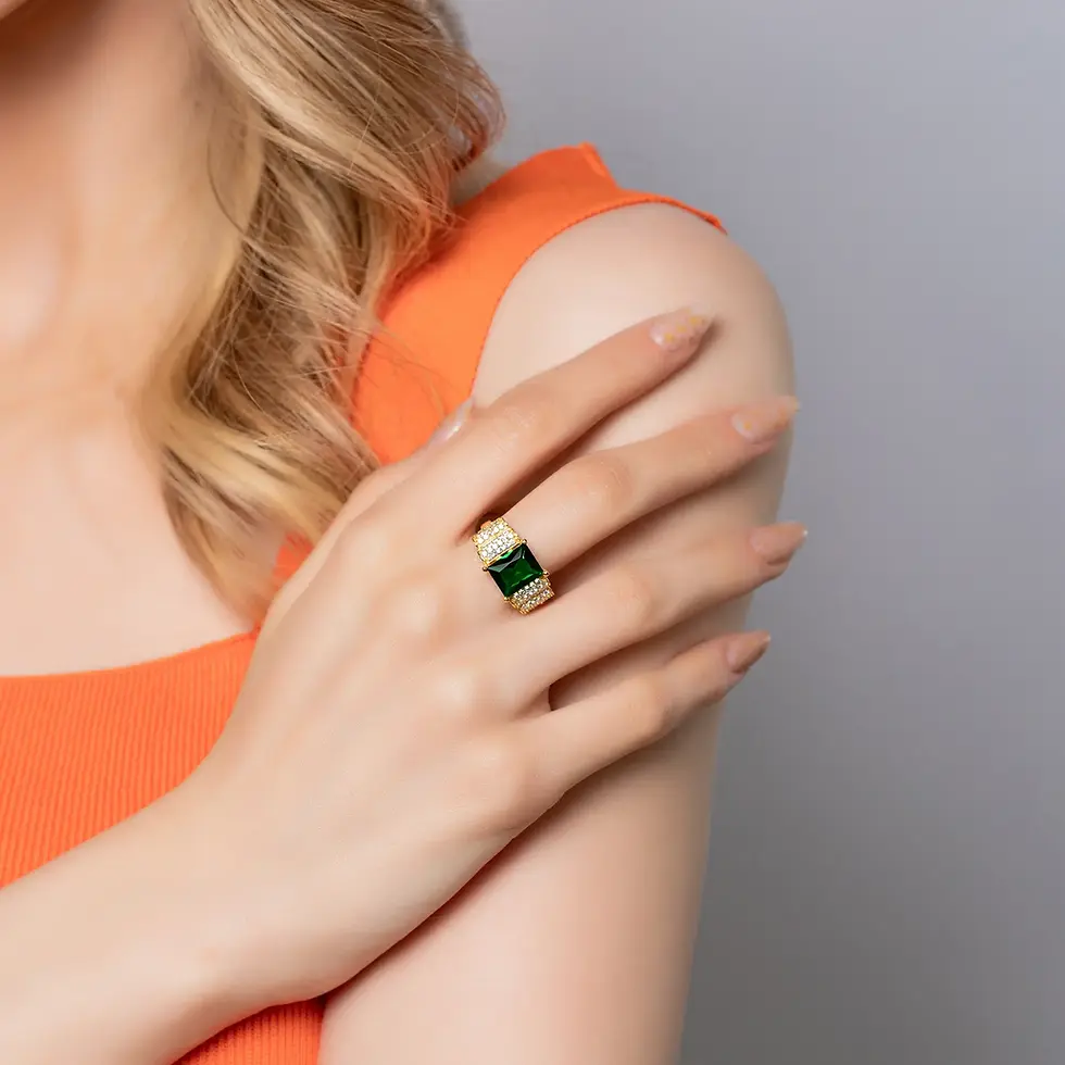 Thumbnail: Emerald Baguette Ring