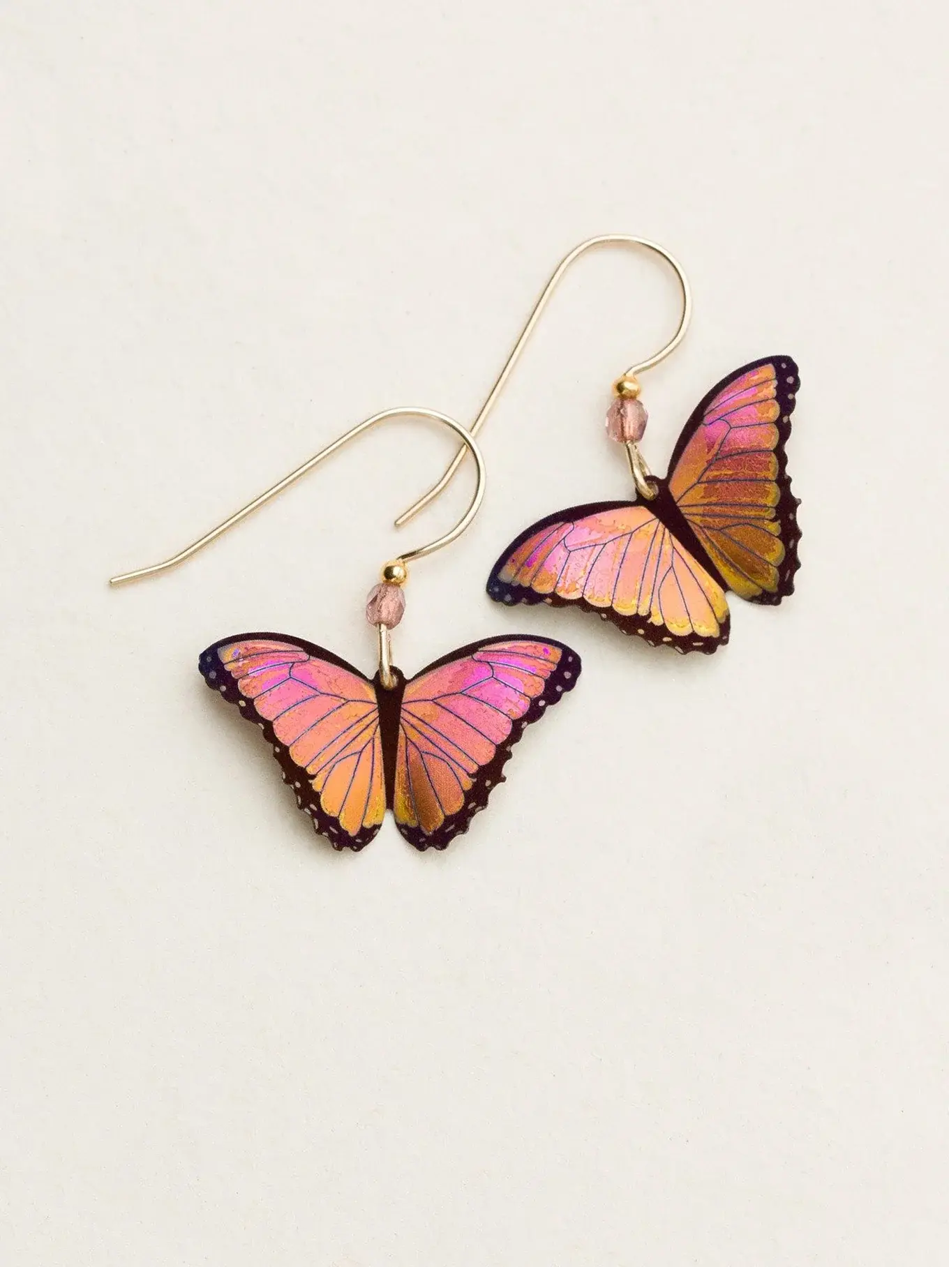 Bella Butterfly Earrings- Living Coral