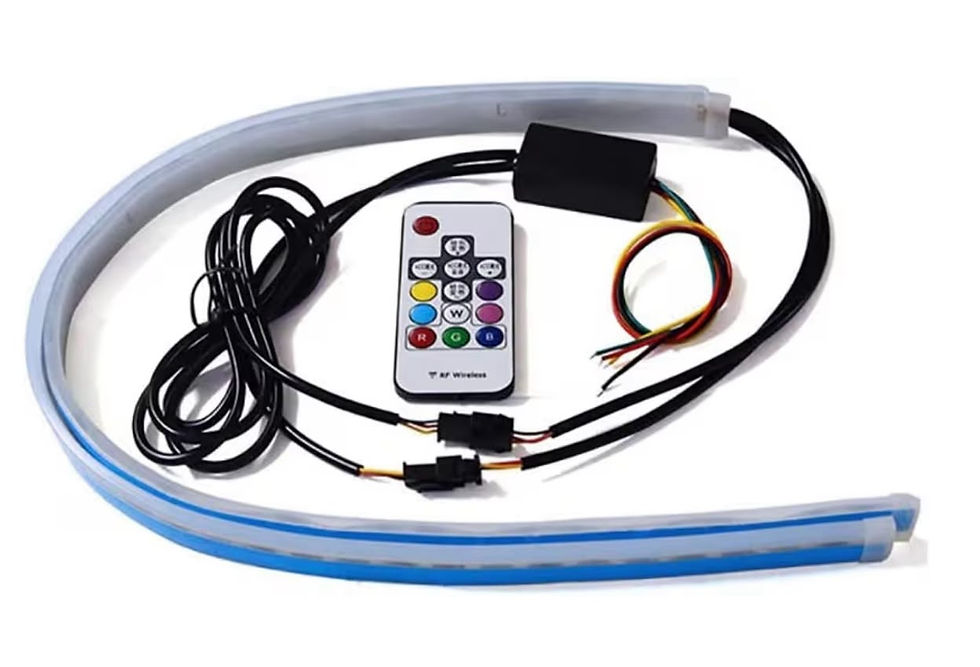 RGB Drum Light Remote Kit Flexible Indicator Lights with Wireless Remote Control